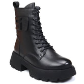Ghete Piele Naturala Feeling Z086-08 Black